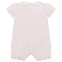 Layla Baby Girls Pink Knit Romper