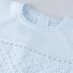 Karl Boys Blue Knitted Outfit & Hat Set