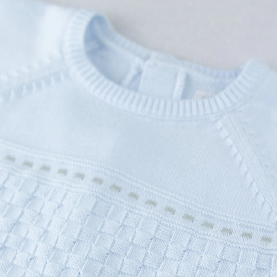 Karl Boys Blue Knitted Outfit & Hat Set