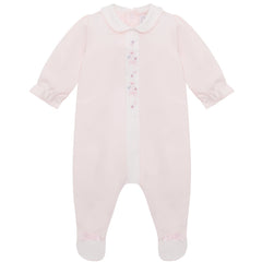 Loretta Girls Pink Pretty Babygrow & Hat