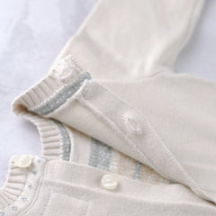 Kristian Boys Stone Teddy Knit All in One & Hat Set