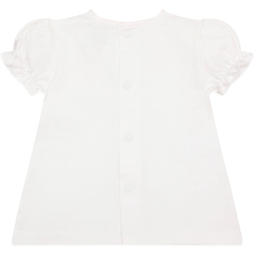 Jewell Pink and White Girls Top and Shorts Summer Set