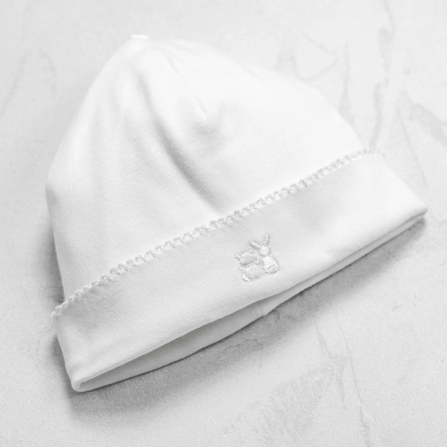Heath White Unisex Babygrow and Hat