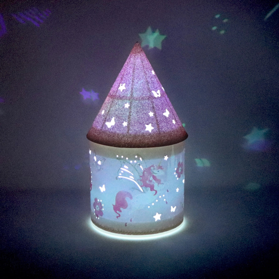 Unicorn Princess Colour Changing Glitter Lantern