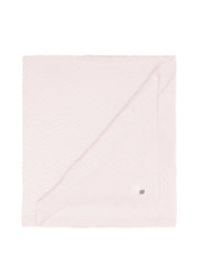 Pink Knitted Cotton Baby Blanket
