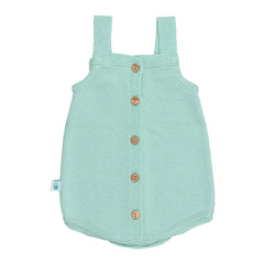 Mint Green Braid Knit Romper
