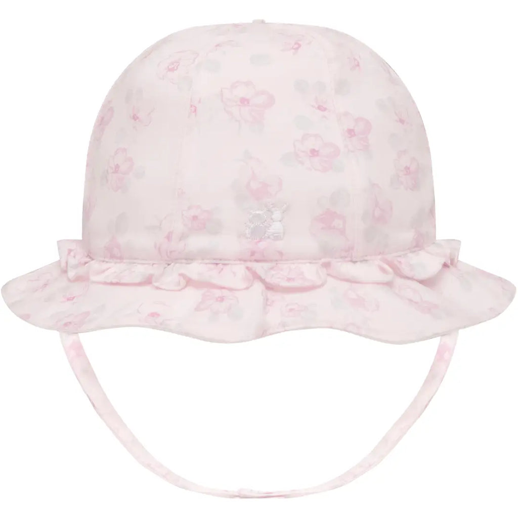 Jolene Baby Girls Pink Floral Print Sun Hat