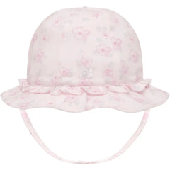 Jolene Baby Girls Pink Floral Print Sun Hat