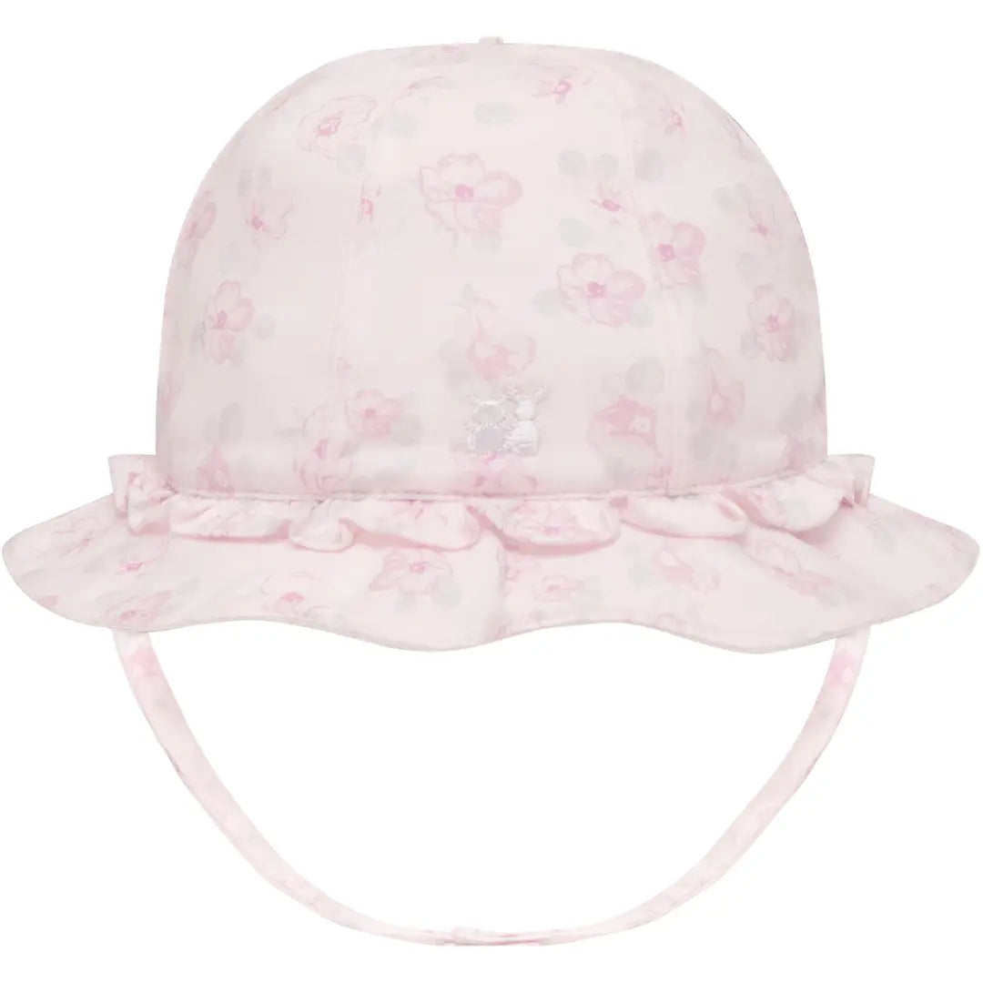 Jolene Baby Girls Pink Floral Print Sun Hat