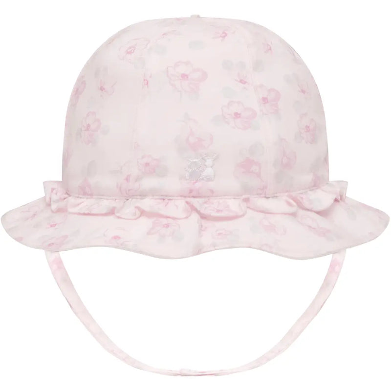 Jolene Baby Girls Pink Floral Print Sun Hat
