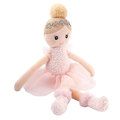 Pink Tutu Ballerina Doll 12"