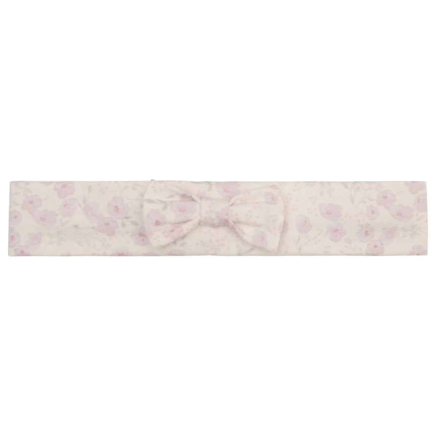 Kylie Girls Floral Print Babygrow & Hairband Set