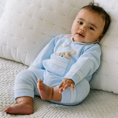 Hudson Blue Knit Teddy Outfit and Hat