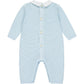 Drew Blue Cotton Knit Babygrow and Hat Set