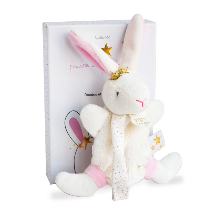 Pearl Bunny Baby Plush Animal Doudou Blanket