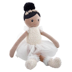 White Tutu Ballerina Doll 12"