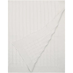 Beige Knit Baby Blanket