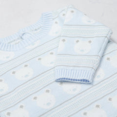 Harry Blue Knit Teddy All in One and Hat