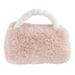 Pink Plush Rattle Purse for Baby