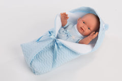 Anatomically-Correct Baby Doll Braydon with Swaddle Blanket