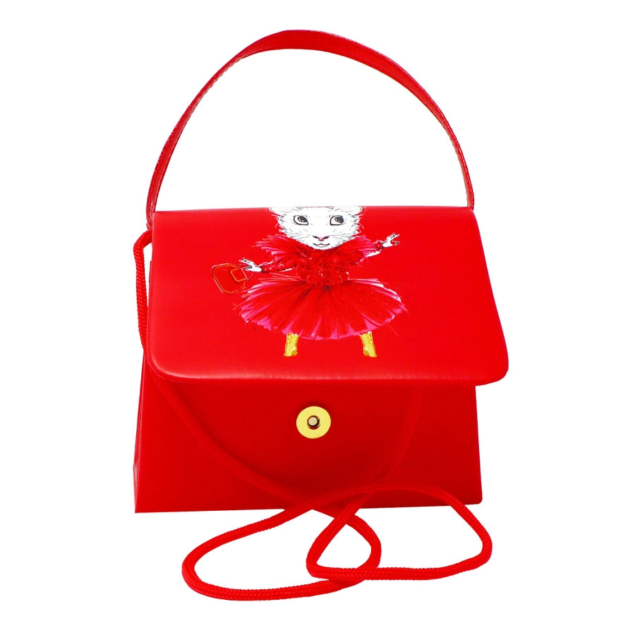 Claris Red Mini Handbag