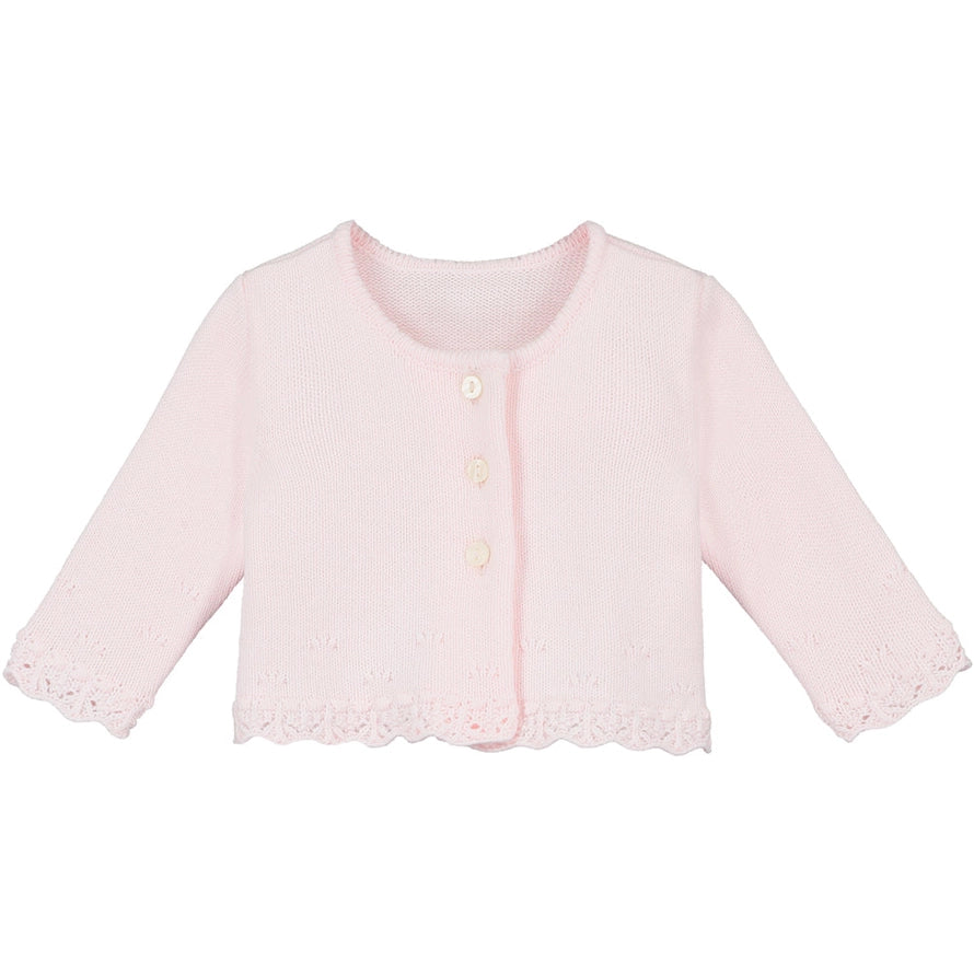 Annabel Baby Girls Babygrow & Cardigan Set