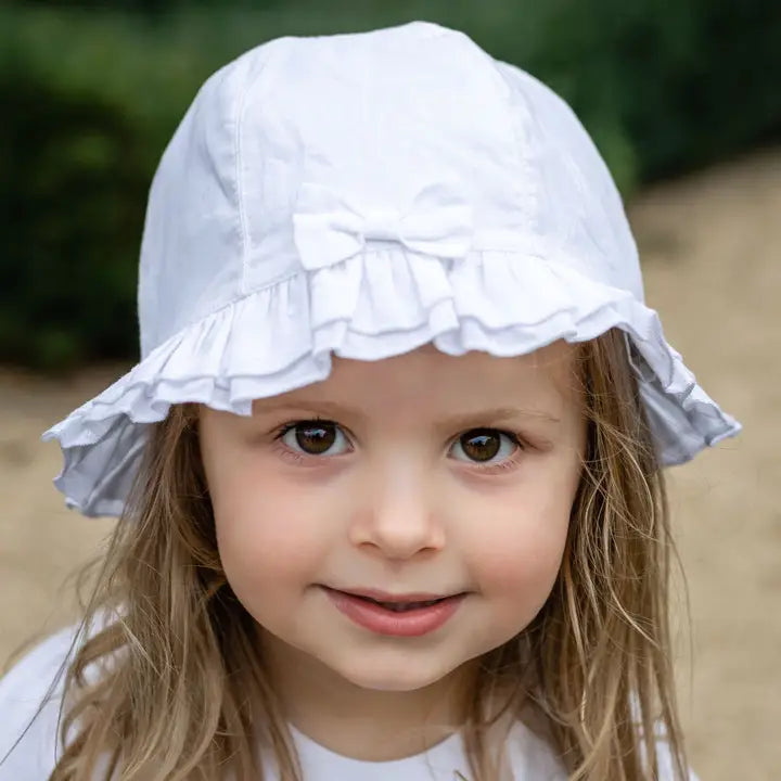 Gabby Baby Girls' White Sun Hat