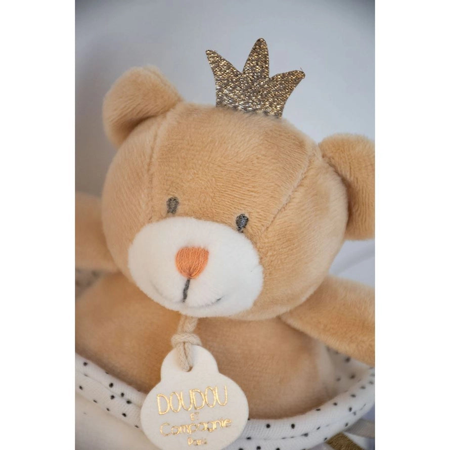 King Bear Plush Musical Pull Toy