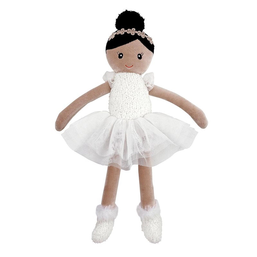 White Tutu Ballerina Doll 12"