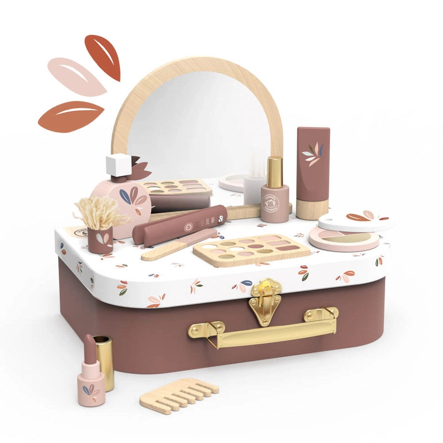 Wooden Beauty Makeup Suitcase Playset