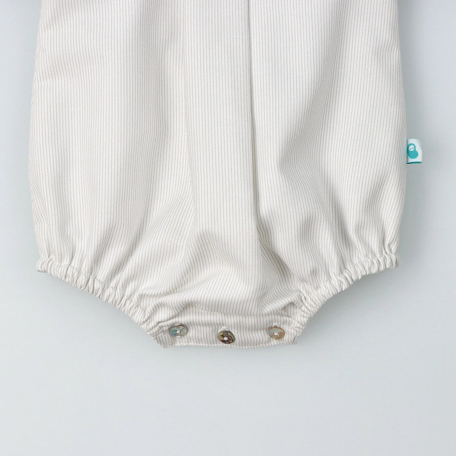 Ashy Peter Pan Collar Ceremony Romper