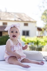 Bundi Blush Pink Baby Girl Overalls