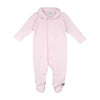 Pink Cotton Footed Babygrow