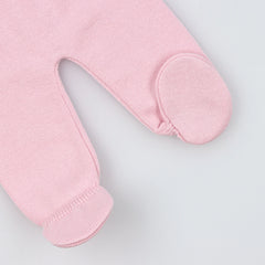 Light Pink Cotton Knit Sweater and Pants Set