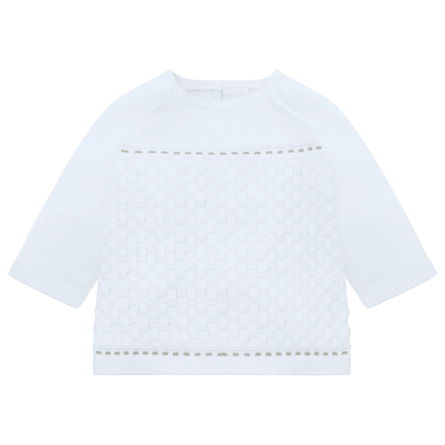 Karl Boys Blue Knitted Outfit & Hat Set