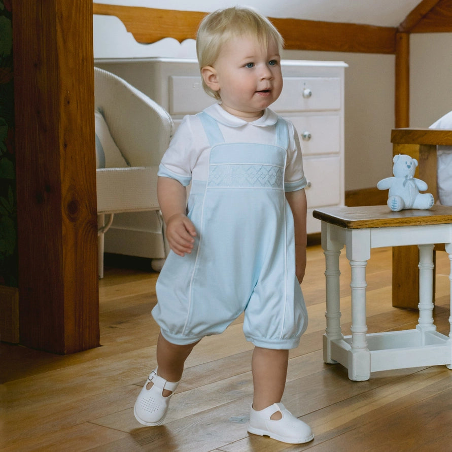 Jason Boys Baby Blue Cute Bibshort