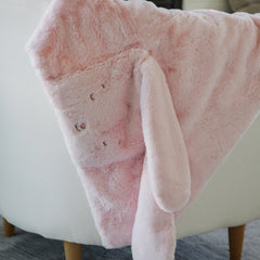Pink Blossom Bunny Tuck Me in Blanket