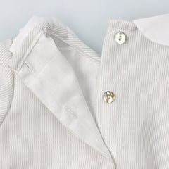 Ashy Peter Pan Collar Ceremony Romper