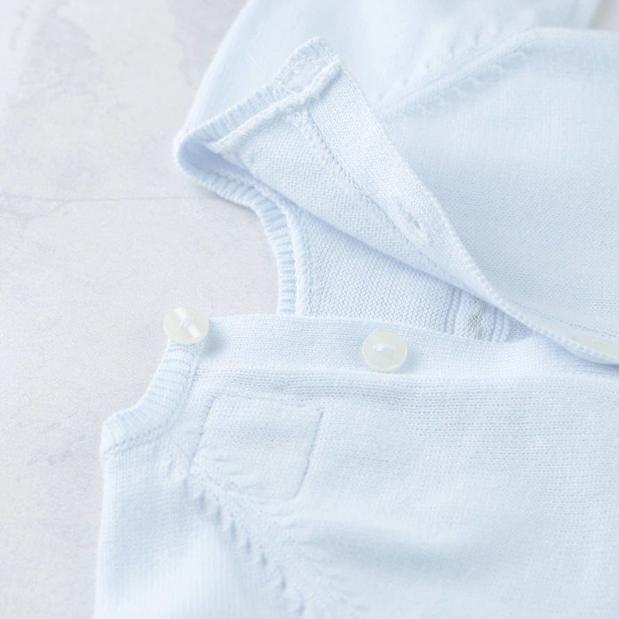 Karl Boys Blue Knitted Outfit & Hat Set