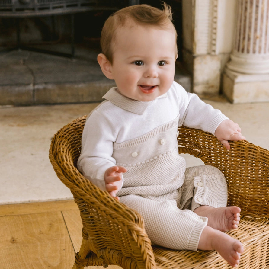 Kenzie Boys Stone Smart Knitted All in One