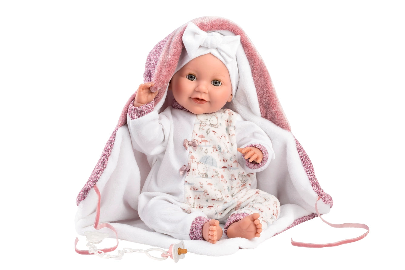 Newborn Doll Cora with Blanket — 16.5 in Lifelike Baby Doll