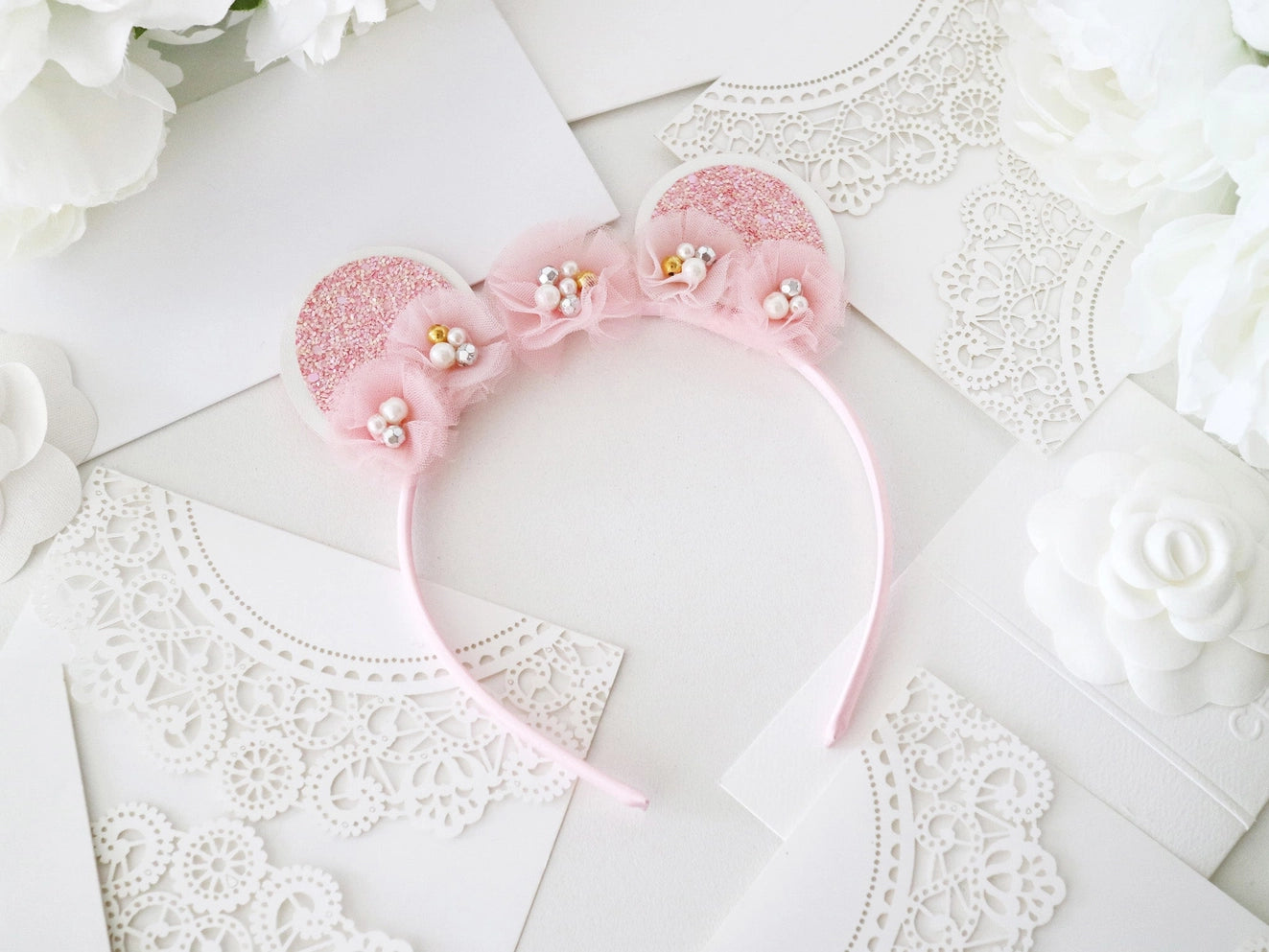 Claris Pink Fashion Headband with Ears