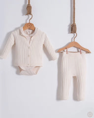 Rufus Ivory Knit Organic Cotton 3 Piece Set