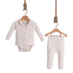 Rufus Ivory Knit Organic Cotton 3 Piece Set