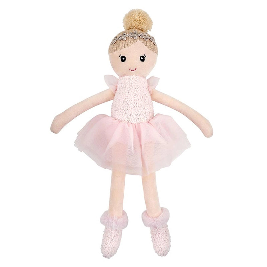 Pink Tutu Ballerina Doll 12"