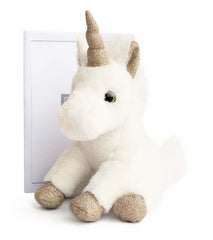 Unicorn Gold Stuffed Animal with Gold Glitter Accents