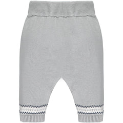 Aiden Grey Knit Teddy Bear Trouser And Hat Set