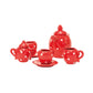 Red Ceramic Tea Set