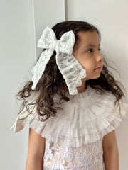 Blair White Organza Hair Bow