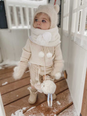 Oatmeal Cashmere Teddy Hat - Petite Maison Kids